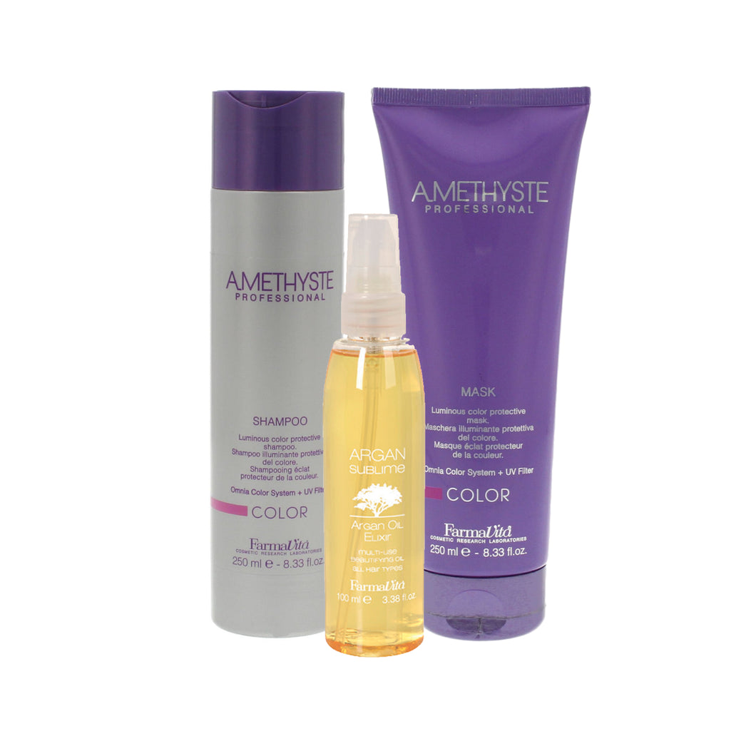 Pack Farmavita Amethyste Color + Argan Sublime oil elixir
